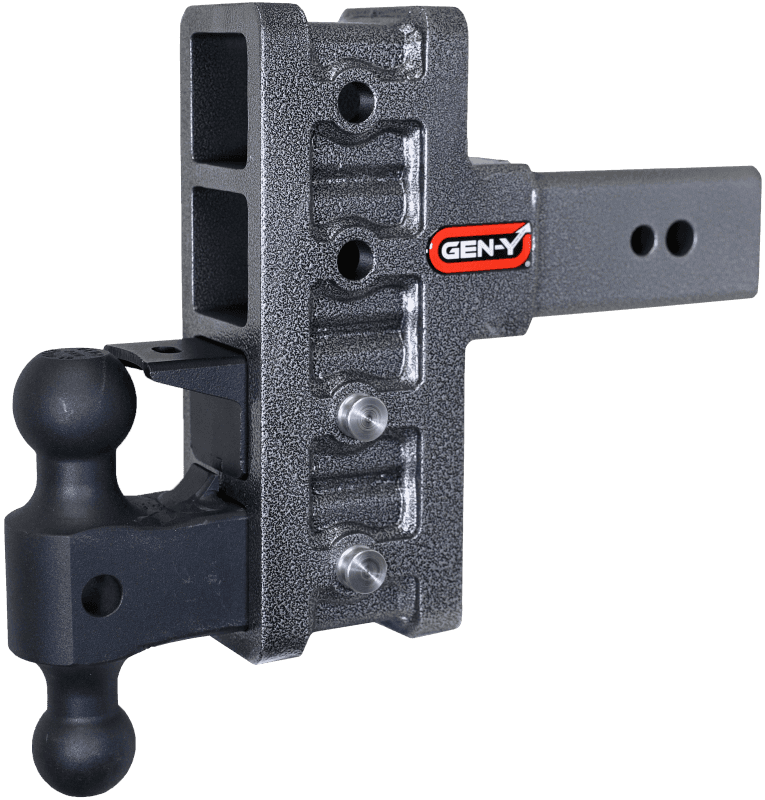 GEN-Y Hitch — Gen-Y Mega Duty 3in Shank 6in Offset Drop 32K Hitch w/GH-0161 Dual-Ball/GH-0162 Pintle Lock
Drop Hitch - view 2