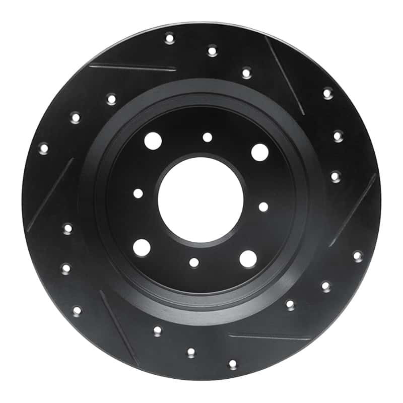 R1 Concepts — R1 86-96 Acura Legend Rear Left Drilled & Slotted Black Brake Rotor
R1 Brake Rotor Drill - view 5