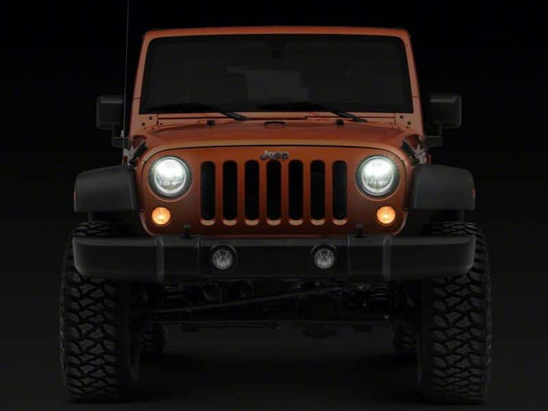Raxiom — Raxiom07-18 Jeep Wrangler JK LED Halo Projector Headlights- Chrome Housing (Clear Lens)
Headlights - view 11