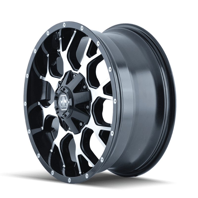 Mayhem — Mayhem 8015 Warrior 17x9 / 6x135 BP / 18mm Offset / 106mm Hub Black/Machined Face Wheel - view 2