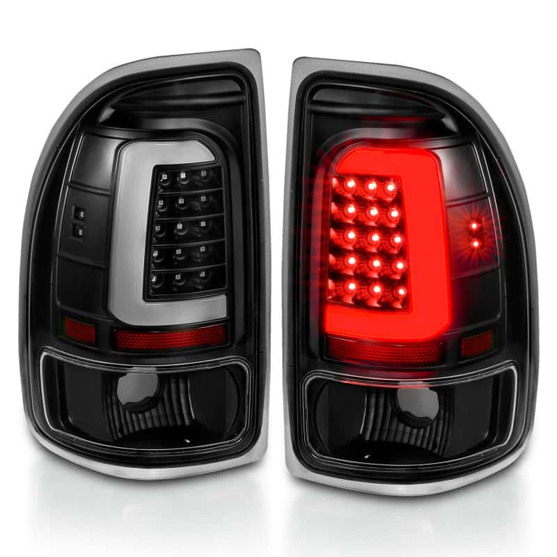 ANZO — ANZO 1997-2004 Dodge Dakota LED Taillights Black Housing Clear Lens Pair - view 7