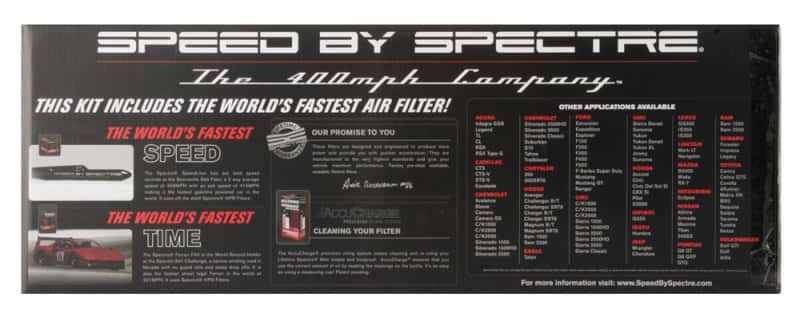 Spectre — Spectre 94-01 Dodge RAM 1500/2500 V8-5.2/5.9L F/I Air Intake Kit - Polished w/Red Filter
Spectre Air Intake K
Air Intake System - view 4