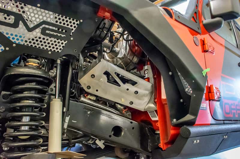 DV8 Offroad — DV8 Offroad 2018+ Jeep JL / JT Engine Bay Compressor Mount
Engine Bay Mount - view 4
