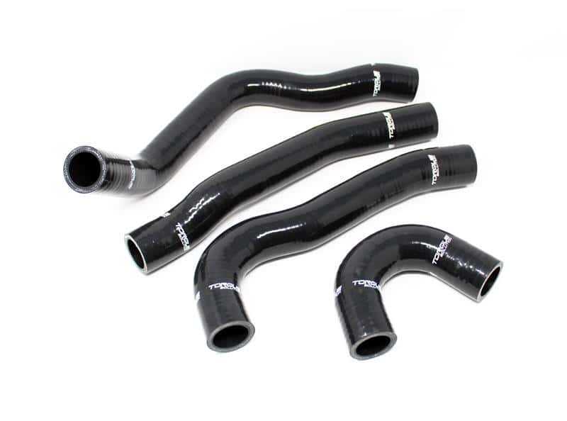 Torque Solution — Torque Solution 08-15 Mitsubishi Evolution X Silicone Radiator Hose Kit - Black - view 2