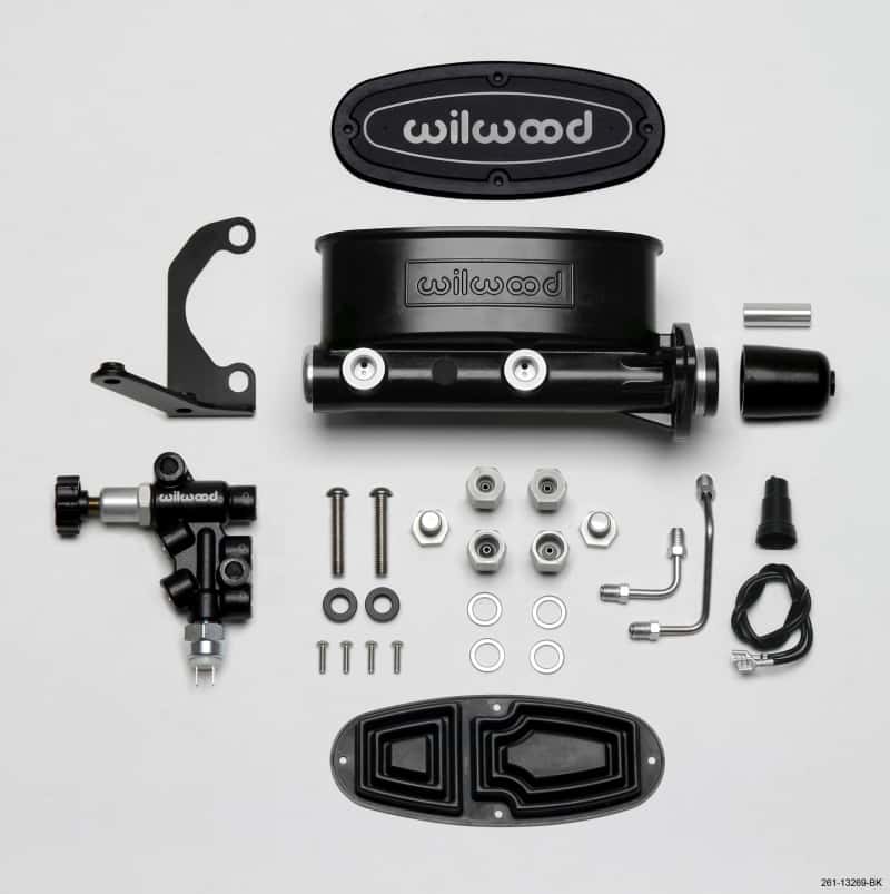 Wilwood — Wilwood HV Tandem M/C Kit w L/H Bracket & Prop Valve - 1in Bore Black
M/C,TANDEM KIT - view 1