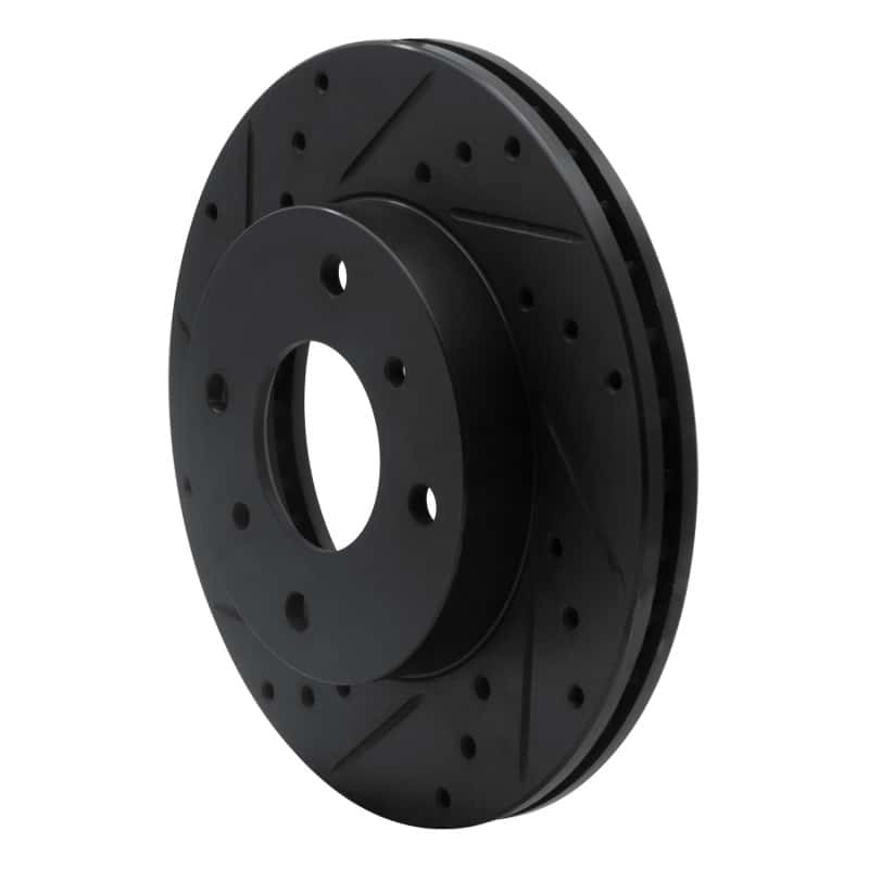 R1 Concepts — R1 89-13 Infiniti G20 Front Left Drilled & Slotted Black Brake Rotor
R1 Brake Rotor Drill - view 2