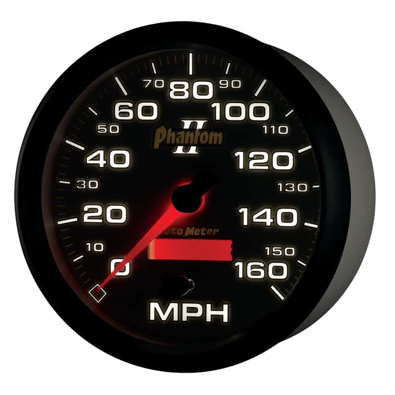 AutoMeter — Autometer Phantom II 5in Electrical Programmable Speedometer 150MPH
5" SPEEDO, 160 MPH, - view 9