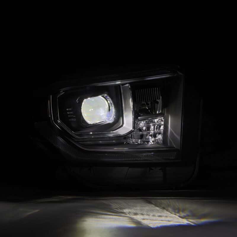 AlphaRex — AlphaRex 14-21 Toyota Tundra LUXX-Series LED Proj Headlights Blk w/Actv Light & Seq. Sig + DRL
Projector Headlights - view 6