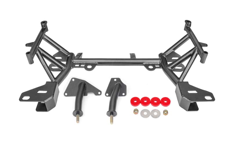 BMR Suspension — BMR 93-02 4th Gen F-Body K-Member LT1 Motor Mounts Pinto Rack Mounts Black Hammertone
K-member - view 1