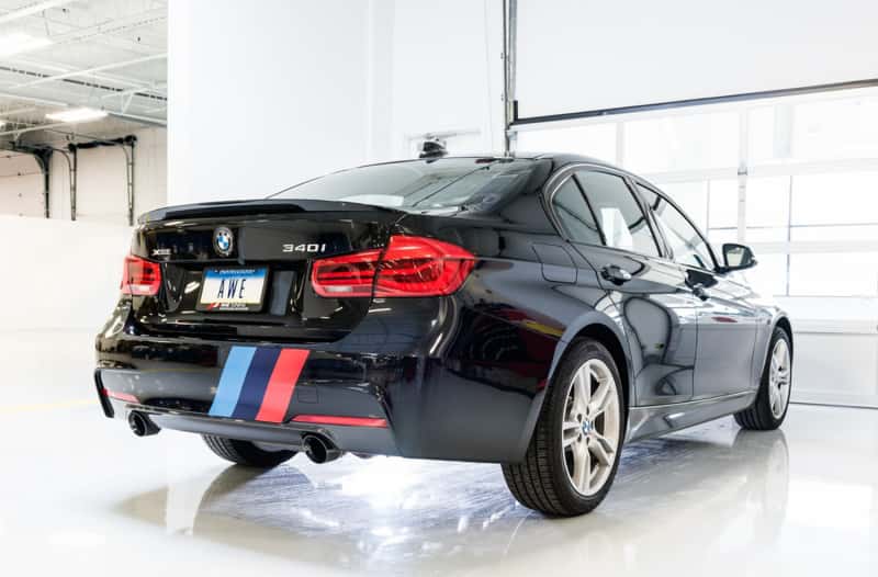 AWE Tuning — AWE Tuning BMW F3X 340i Touring Edition Axle-Back Exhaust - Diamond Black Tips (90mm)
Touring Exhaust - view 2