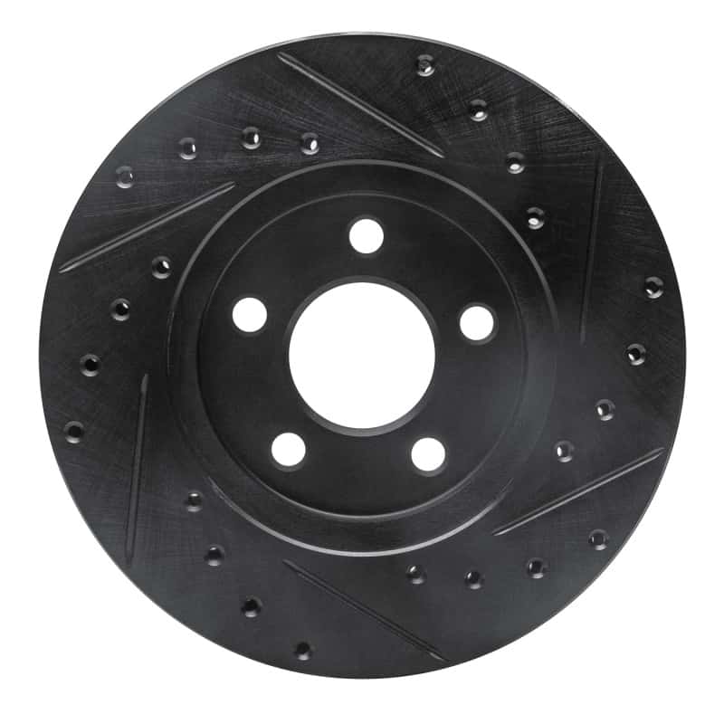 R1 Concepts — R1 84-95 Chrysler Imperial Front Left Drilled & Slotted Black Brake Rotor
R1 Brake Rotor Drill - view 5