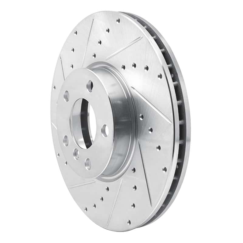 R1 Concepts — R1 07-19 BMW X5 Front Left Drilled & Slotted Silver Brake Rotor
R1 Brake Rotor Drill - view 2