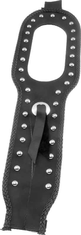 Mustang Motorcycle — Mustang 91-03 Harley Dyna Tank Bib w/Studs - Black - view 2