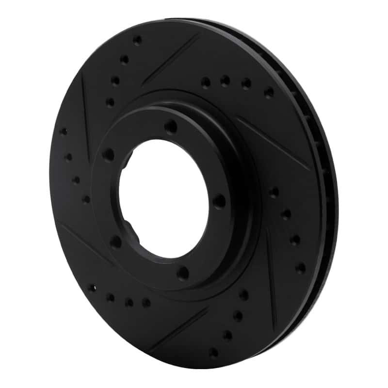 R1 Concepts — R1 95-04 Toyota Tacoma Front Left Drilled & Slotted Black Brake Rotor
R1 Brake Rotor Drill - view 2