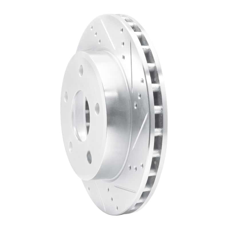 R1 Concepts — R1 05-11 Dodge Dakota 4WD Front Right Drilled & Slotted Silver Brake Rotor
R1 Brake Rotor Drill - view 2