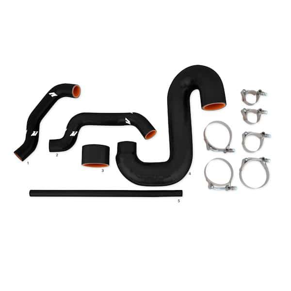 Mishimoto — Mishimoto Subaru 02-07 WRX/04-07 STi Top-Mount Intercooler Kit - Powder Coated Black & Black Hoses - view 4