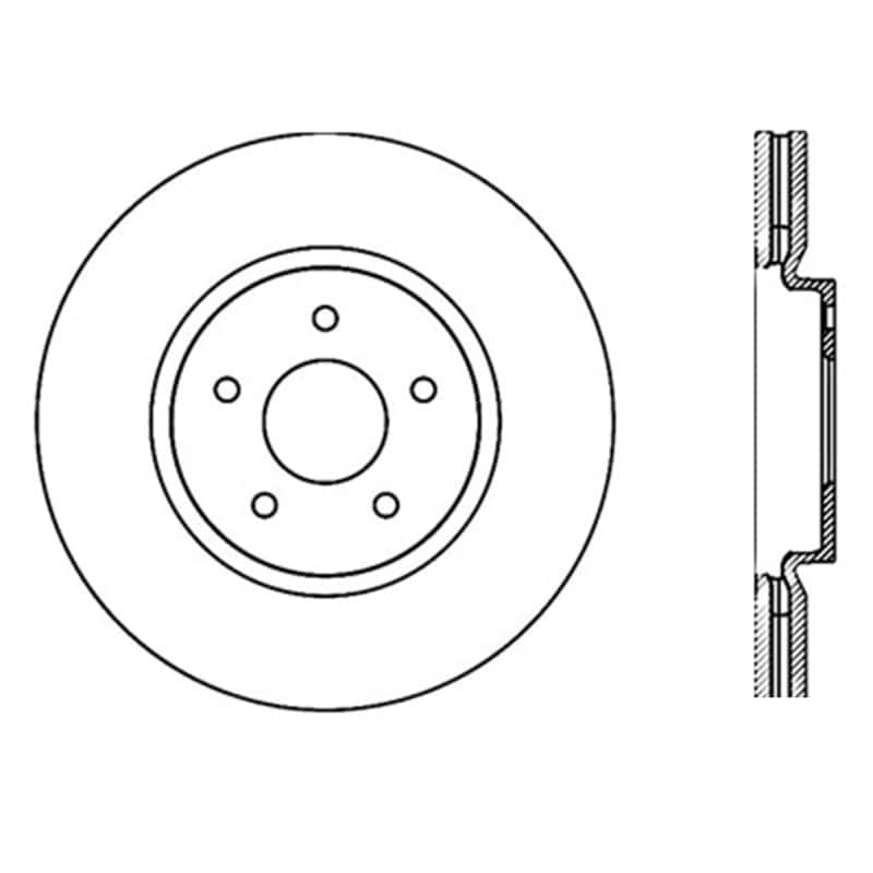 Stoptech — StopTech Infiniti G37 / Nissan 370Z SportStop Slotted & Drilled Front Left Rotor
Slot/Drill Rotor - view 7