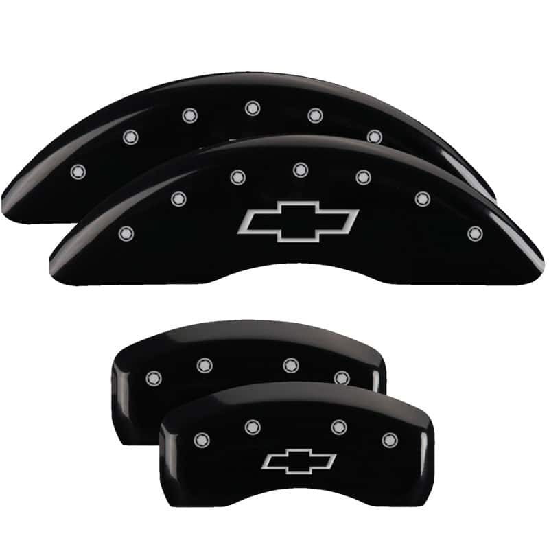 MGP — MGP 4 Caliper Covers Engraved Front & Rear Bowtie Black finish silver ch
Caliper Covers - view 1