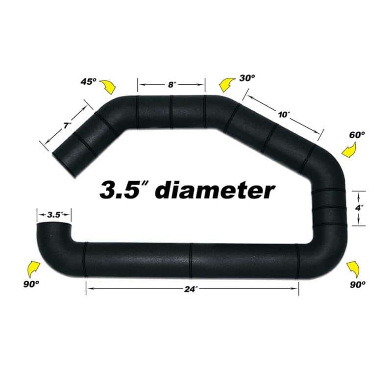 Airaid — Airaid U-Build-It - 3.5in Intake Tube - view 2
