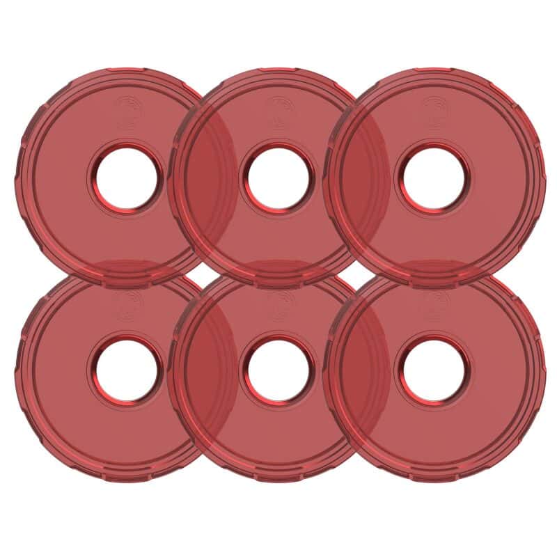 KC HiLiTES — KC HiLiTES Cyclone V2 LED - Replacement Lens - Red - 6-PK - view 1