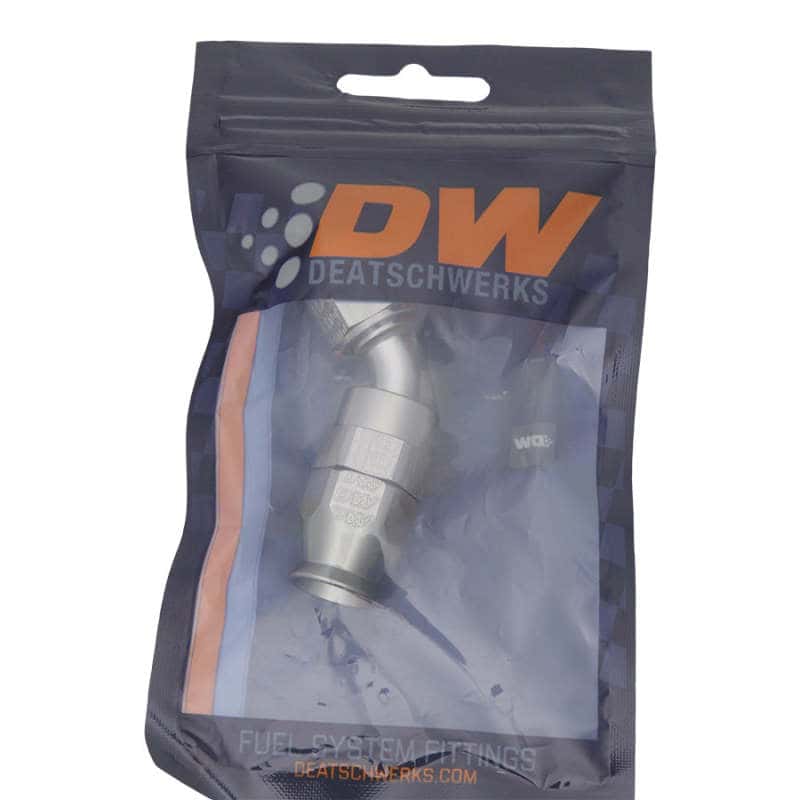 DeatschWerks — DeatschWerks 6AN Female Swivel 45-Degree Hose End PTFE (Incl. 1 Olive Insert) - view 2