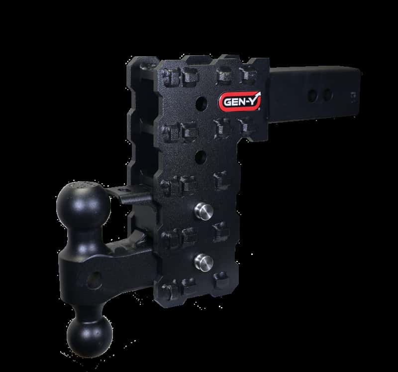 GEN-Y Hitch — Gen-Y Phantom-X 2.5in Solid Shank 7.5in Drop 1.6K TW 16K Hitch w/GH-051 Dual-Ball & GH-032 Pintle LK
Drop Hitch - view 1