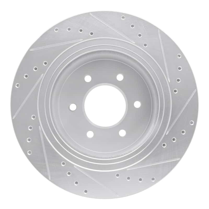 R1 Concepts — R1 16-24 Nissan Titan XD Front Left Drilled & Slotted Silver Brake Rotor
R1 Brake Rotor Drill - view 5