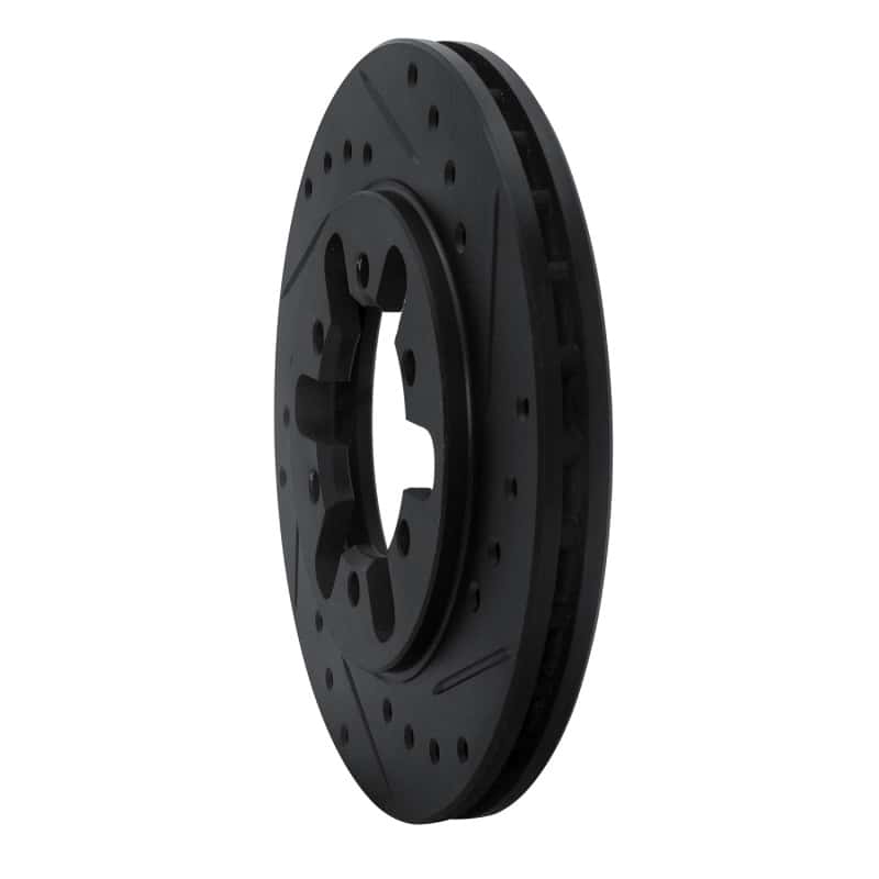 R1 Concepts — R1 82-85 Nissan 720 Datsun Front Right Drilled & Slotted Black Brake Rotor
R1 Brake Rotor Drill - view 2
