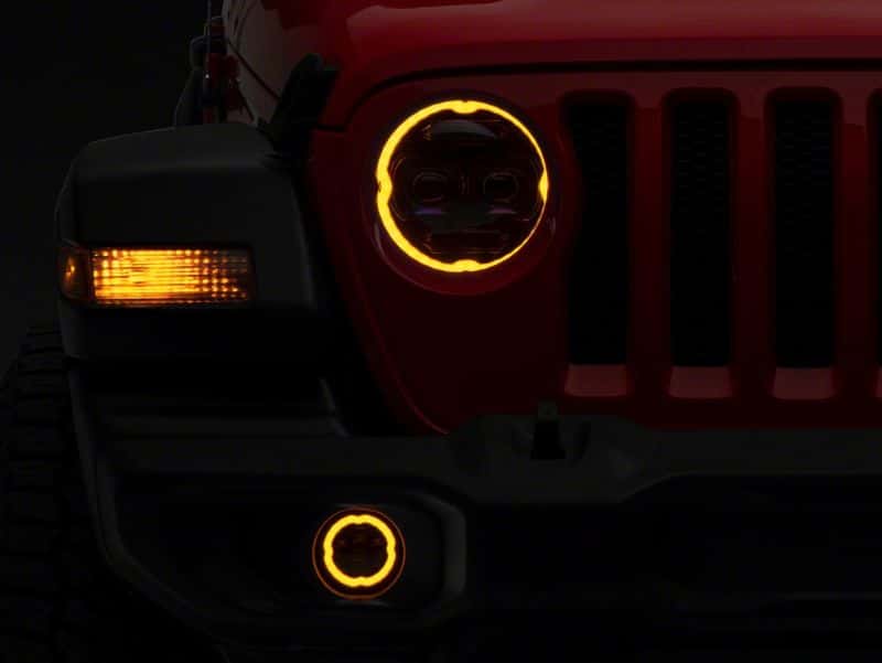 Raxiom — Raxiom 18-23 Jeep Wrangler JL Axial Series 9-In Angel Eye LED Headlights- Blk Housing (Clear Lens)
Headlights - view 11