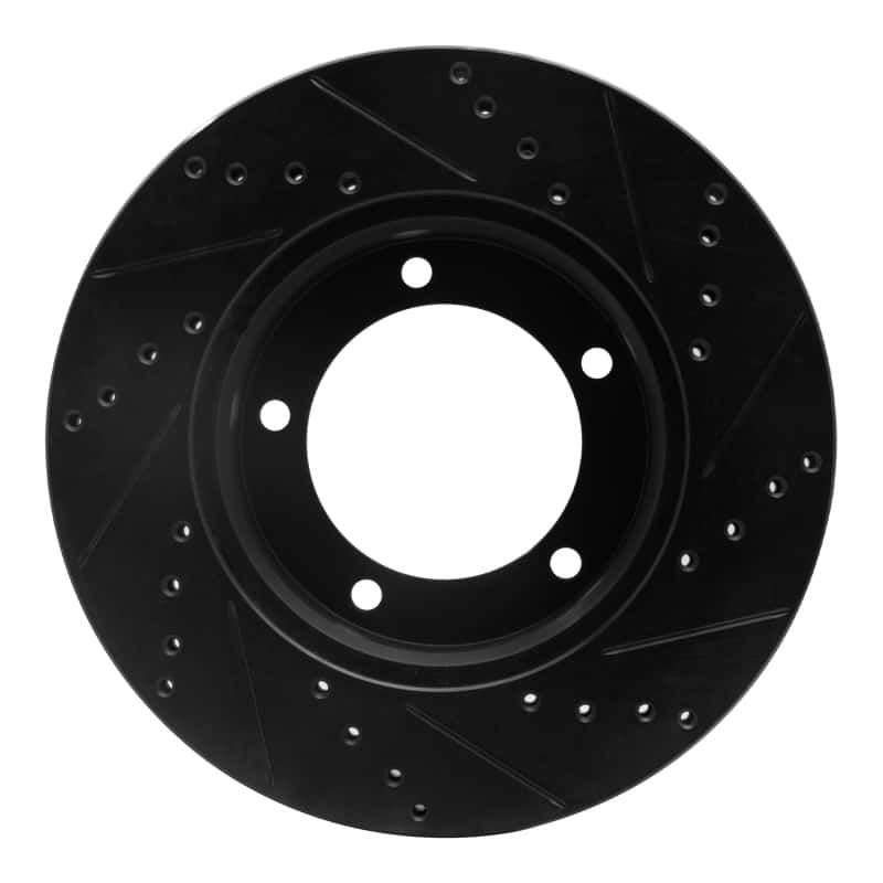 R1 Concepts — R1 98-07 Lexus LX470 Front Left Drilled & Slotted Black Brake Rotor
R1 Brake Rotor Drill - view 5