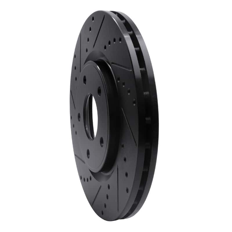 R1 Concepts — R1 12-25 Chrysler Town & Country Front Left Drilled & Slotted Black Brake Rotor
R1 Brake Rotor Drill - view 2
