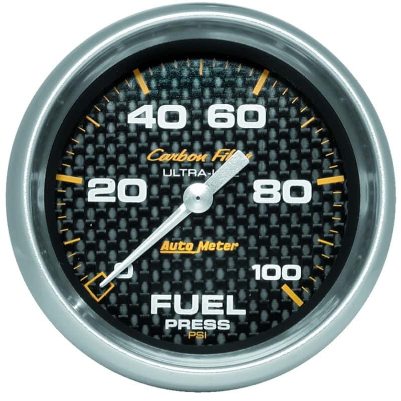 AutoMeter — Autometer Carbon Fiber 2 5/8in 0-100 PSI Digital Stepper Motor Fuel Press Gauge
GA 2.6" FP S 100 CF - view 1