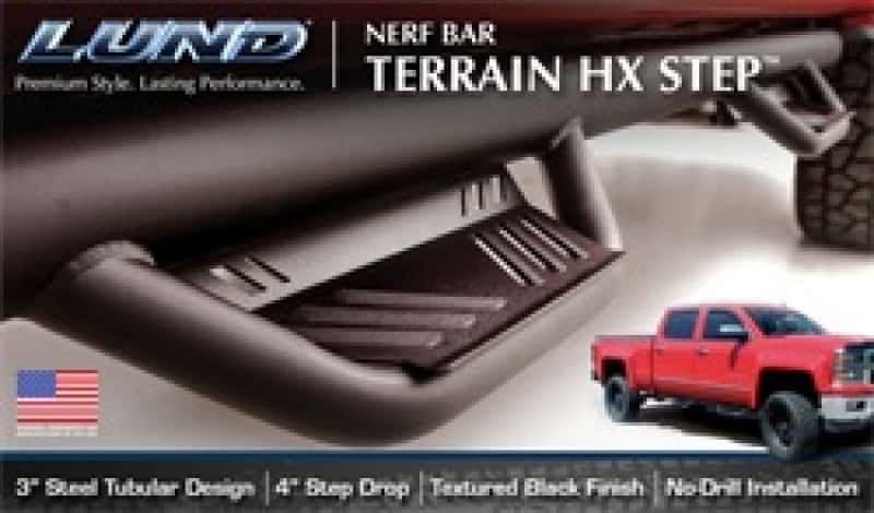 LUND — Lund 15-18 Ford F-150 SuperCab Terrain HX Step Nerf Bars - Black
Nerf/Step Bar - view 4