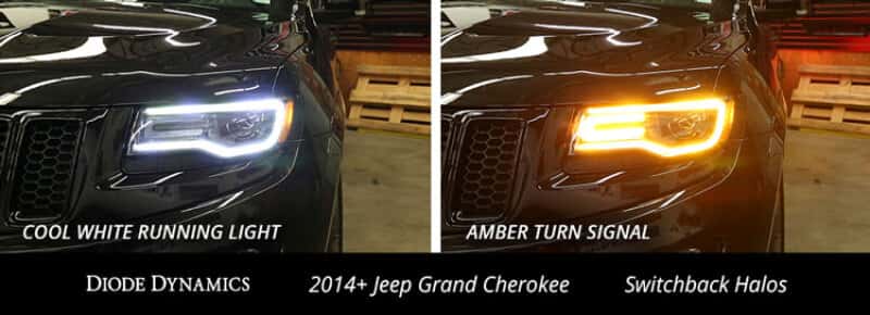 Diode Dynamics — Diode Dynamics 14-21 Jeep Grand Cherokee Switchback LED Halos - view 5