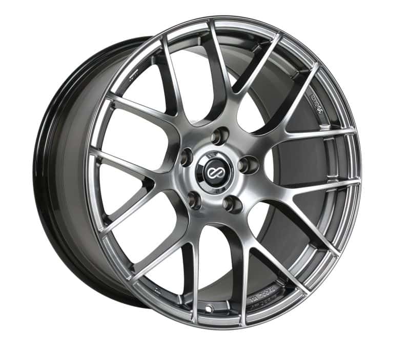 Enkei — Enkei Raijin 18x8 45mm Offset 5x114.3 Bolt Pattern 72.6 Bore Dia Hyper Silver Wheel - view 1