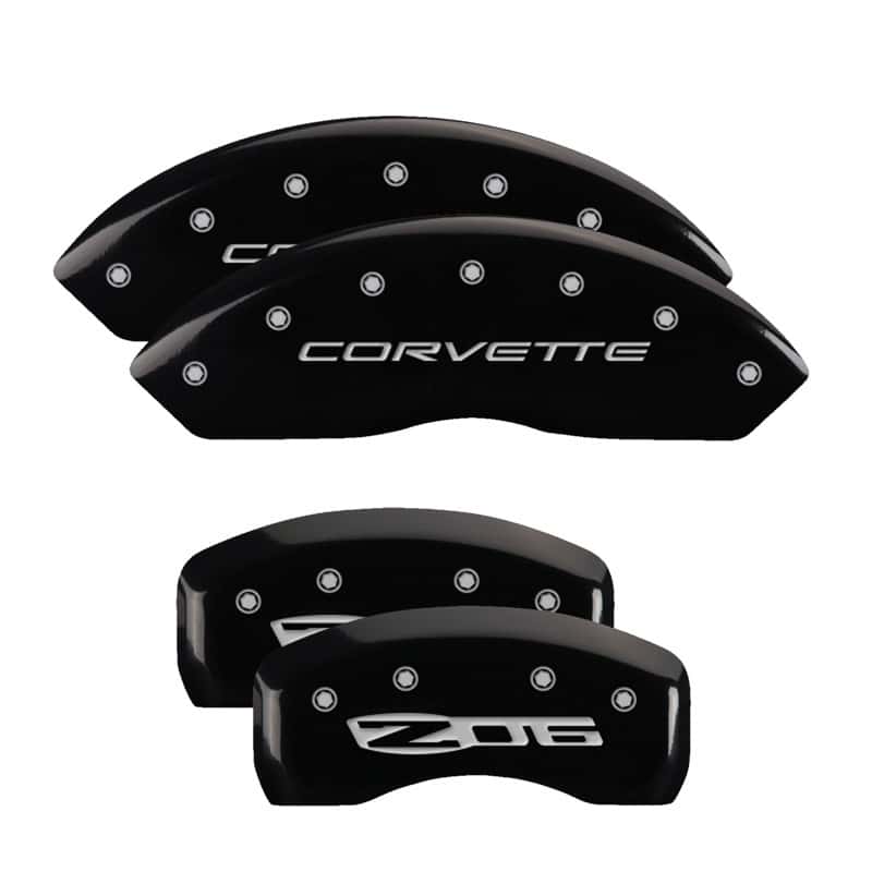 MGP — MGP 4 Caliper Covers Engraved Front C5/Corvette Engraved Rear C5/Z06 Black finish silver ch
Caliper Covers - view 1