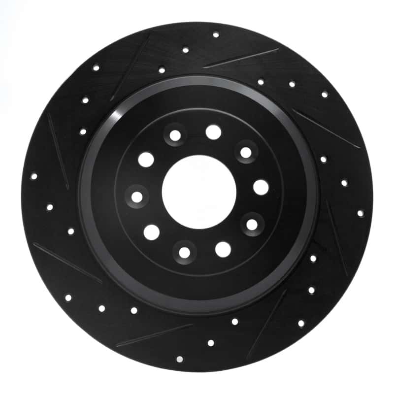 R1 Concepts — R1 05-19 Ford Five Hundred Rear Left Drilled & Slotted Black Brake Rotor
R1 Brake Rotor Drill - view 1