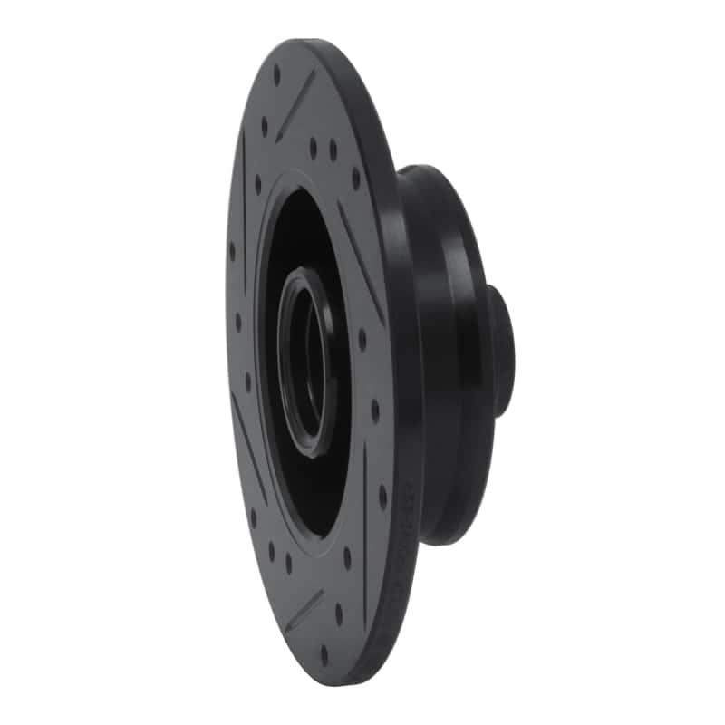 R1 Concepts — R1 85-02 Volkswagen Golf Rear Right Drilled & Slotted Black Brake Rotor
R1 Brake Rotor Drill - view 4