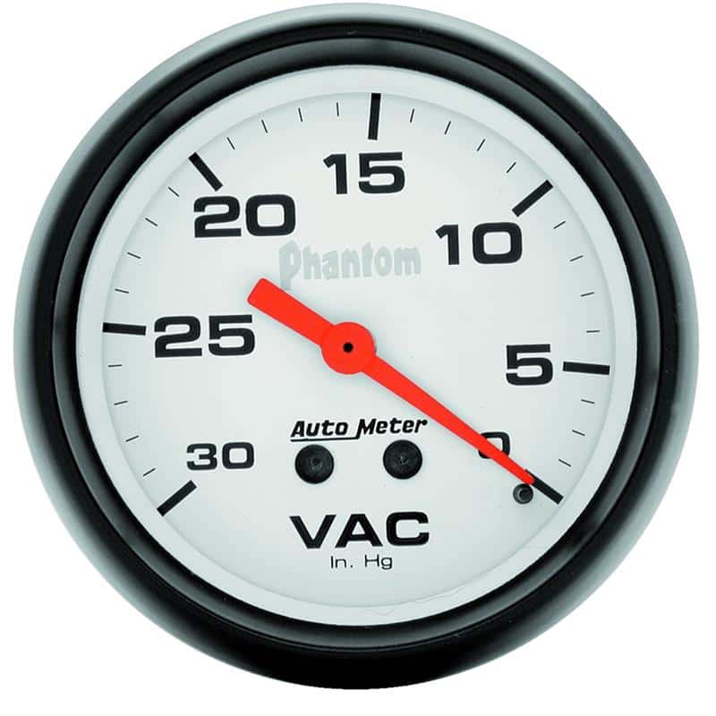 AutoMeter — Autometer Phantom 2 5/8in Phantom Mechanical Vacuum Gauge
2-5/8" VACUUM, 30 IN - view 2