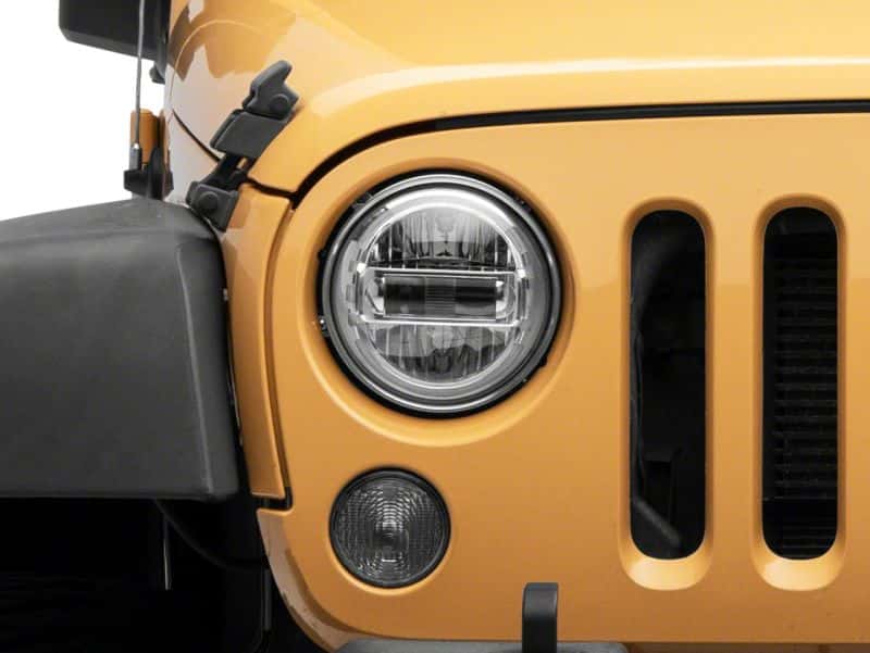 Raxiom — Raxiom 97-18 Jeep Wrangler TJ & JK Axial 7-In LED Headlights w/ DRL- Chrome Housing (Clear Lens)
Headlights - view 10