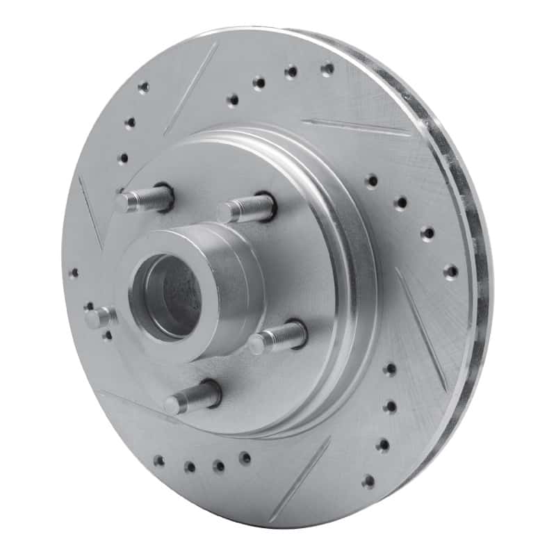 R1 Concepts — R1 87-92 Lincoln Mark VII Front Left Drilled & Slotted Silver Brake Rotor
R1 Brake Rotor Drill - view 2