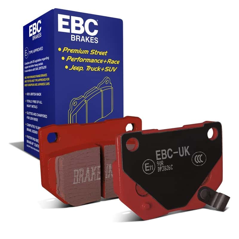 EBC — EBC 89-95 Nissan Skyline (R32) 2.6 Twin Turbo GT-R Redstuff Rear Brake Pads
Disc Brake Pad - view 1