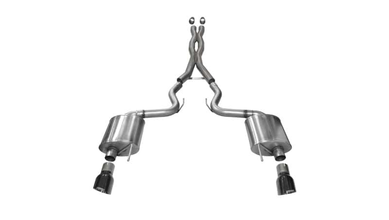CORSA Performance — Corsa 2015-2017 Ford Mustang GT 5.0 3in Cat Back Exhaust Black Dual Tips (Sport)
Exhaust - view 1