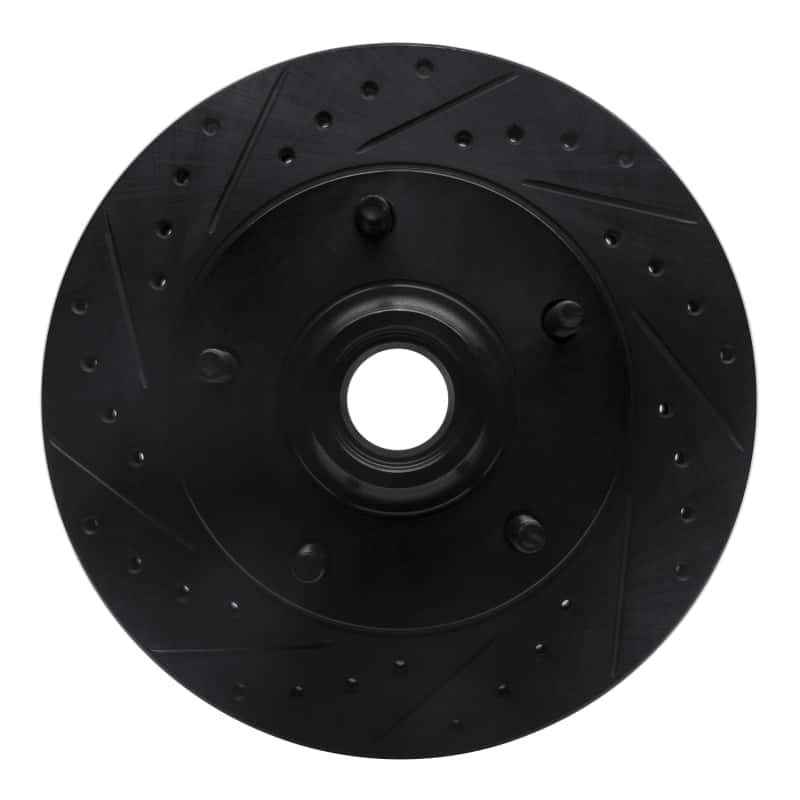 R1 Concepts — R1 73-93 Ford E-150 Econoline Front Left Drilled & Slotted Black Brake Rotor
R1 Brake Rotor Drill - view 1