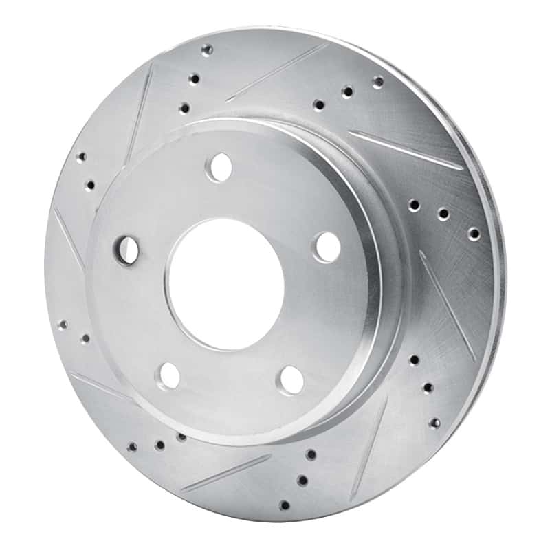 R1 Concepts — R1 05-11 Dodge Dakota 4WD Front Left Drilled & Slotted Silver Brake Rotor
R1 Brake Rotor Drill - view 2