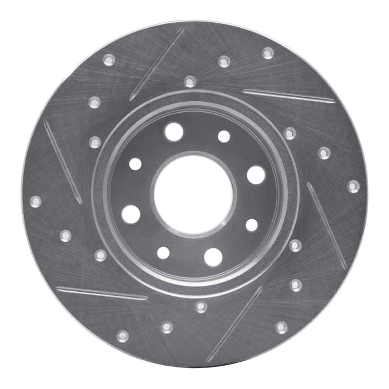 R1 Concepts — R1 13-19 Fiat 500E Rear Right Drilled & Slotted Silver Brake Rotor
R1 Brake Rotor Drill - view 5