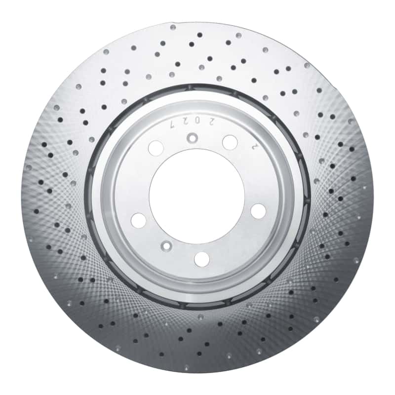 DFC — DFC 15-17 Porsche 911 Left Front Drilled Hi-Carbon Alloy Geomet Coated Rotor
DFC Brake Rotor - view 1