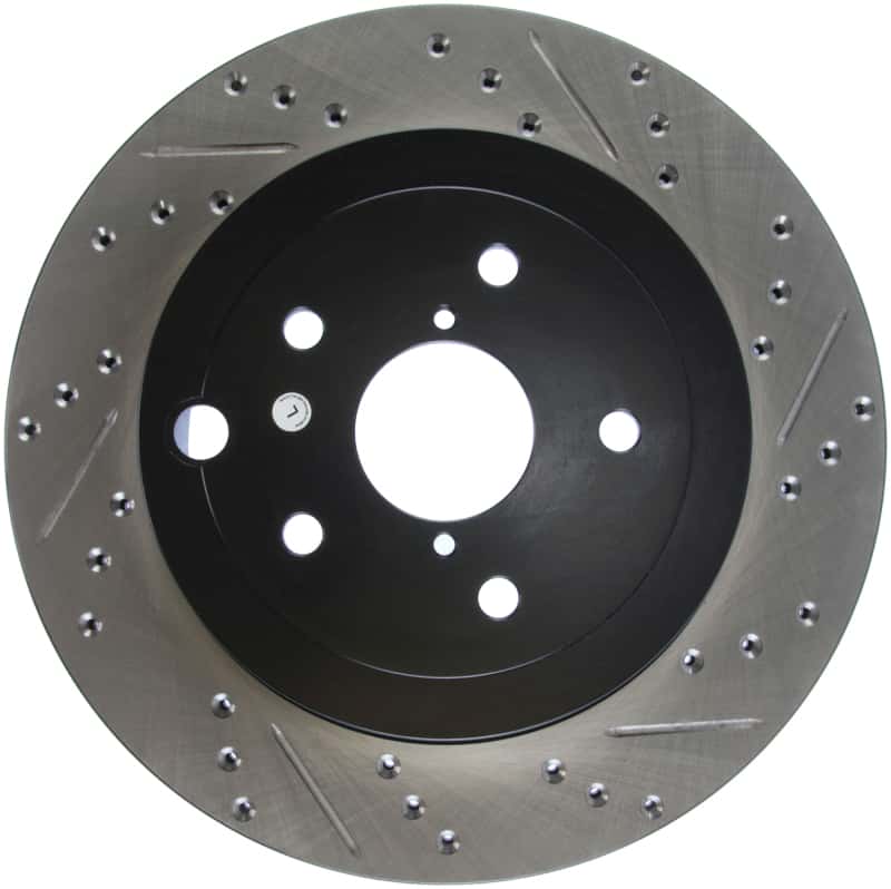 Stoptech — StopTech 08+ Subaru STI (Will Not Fit 05-07) Slotted & Drilled Sport Brake Rotor
StopTech Slotted & Drilled Sport Brake Rotor
Disc Brake Rotor
Slot/Drill Rotor - view 6