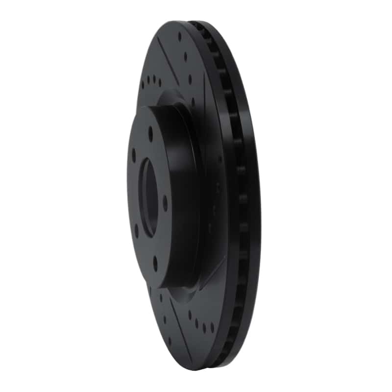R1 Concepts — R1 13-25 Nissan Altima Front Right Drilled & Slotted Black Brake Rotor
R1 Brake Rotor Drill - view 2