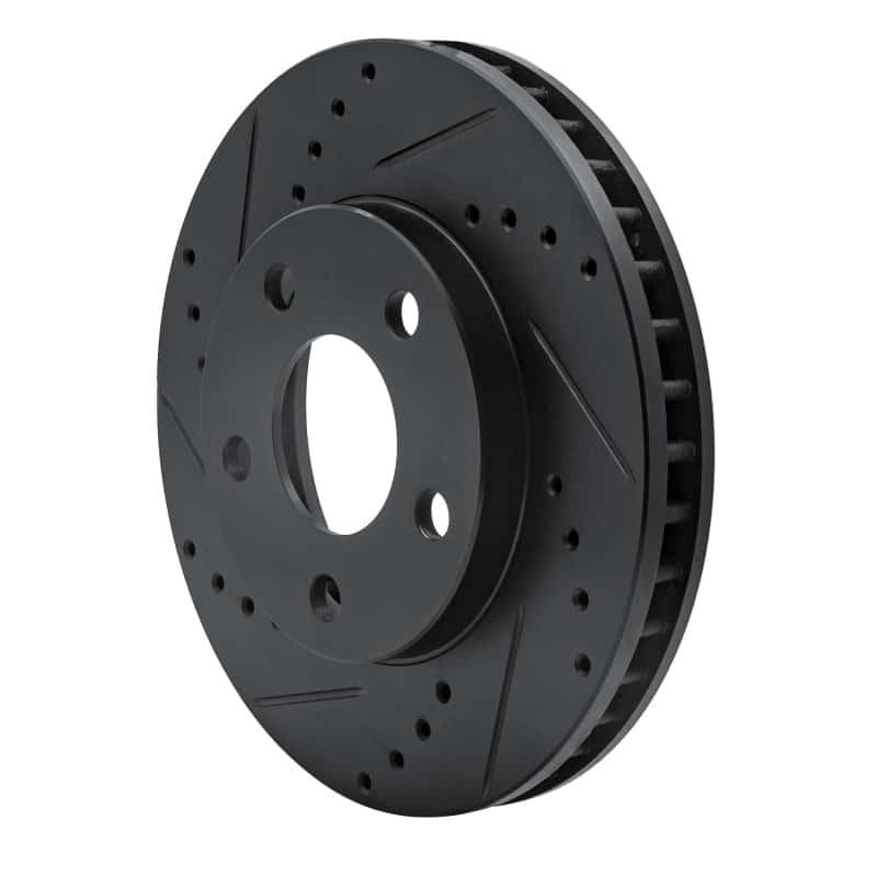 R1 Concepts — R1 1990-1997 Buick LeSabre Front Left Drilled & Slotted Black Brake Rotor
R1 Brake Rotor Drill - view 2